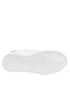 Dolce & Gabbana White Blue Leather Low Top Sneakers Shoes